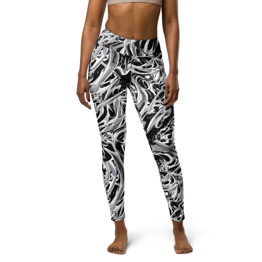 Yoga Leggings - Silver Shadows