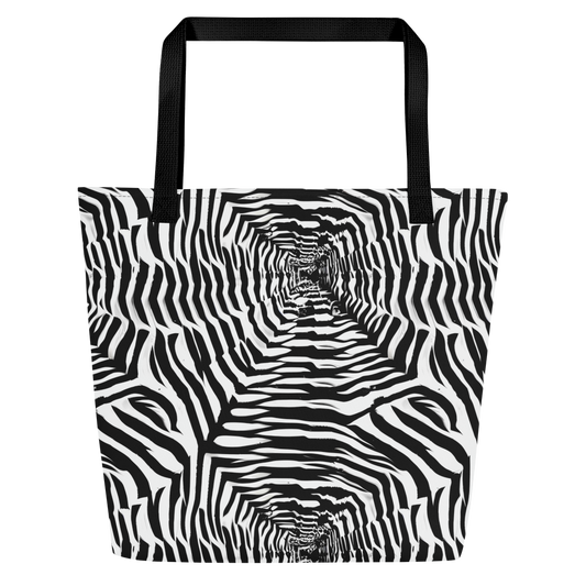 Large Tote Bag w/ Pocket - Shadowed Illusions