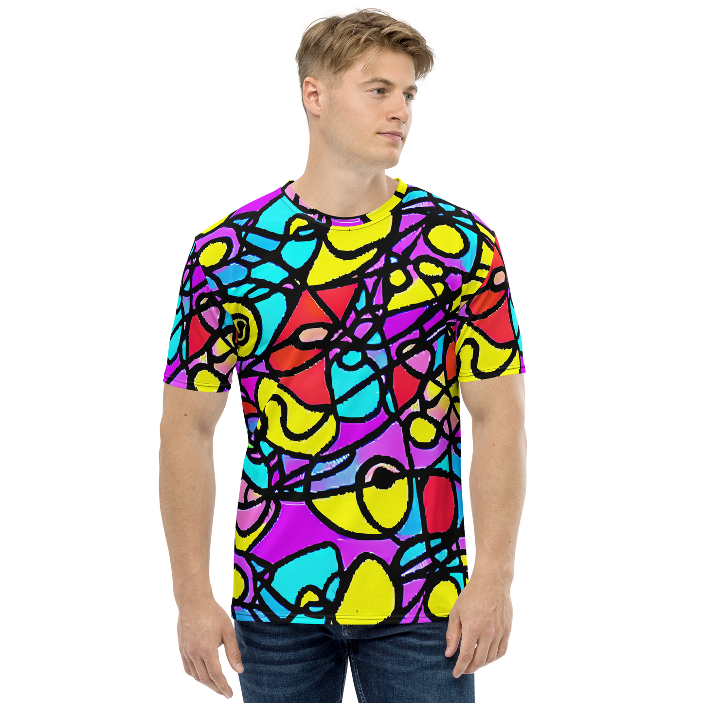 Men's Crew Neck T-Shirt - Radiant Chaos