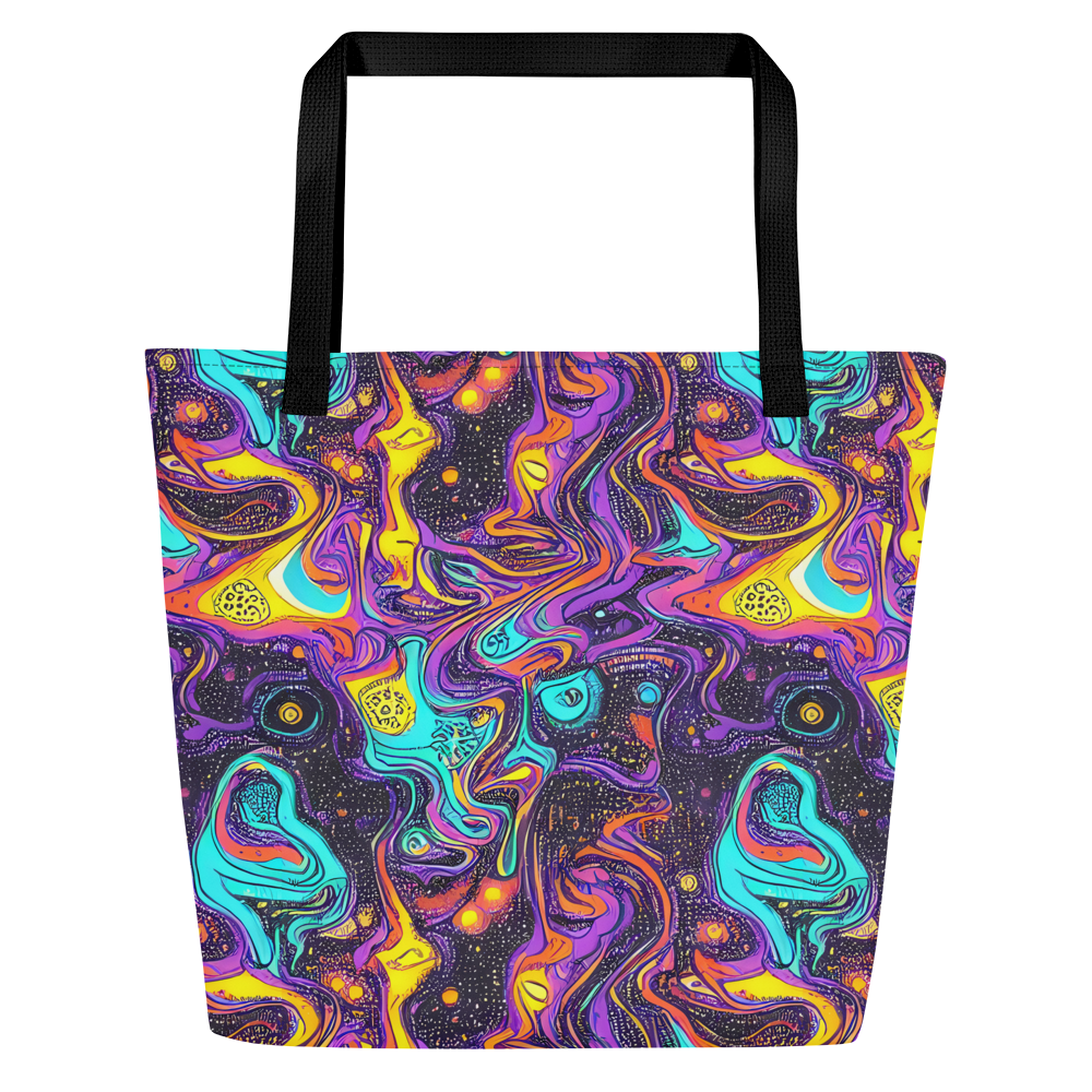 Large Tote Bag w/ Pocket - Hutty Nebula