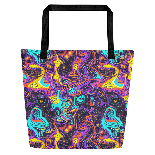 Large Tote Bag w/ Pocket - Hutty Nebula