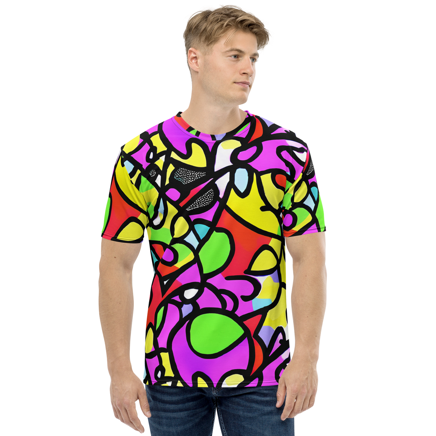 Men's Crew Neck T-Shirt - Vivid Serenade