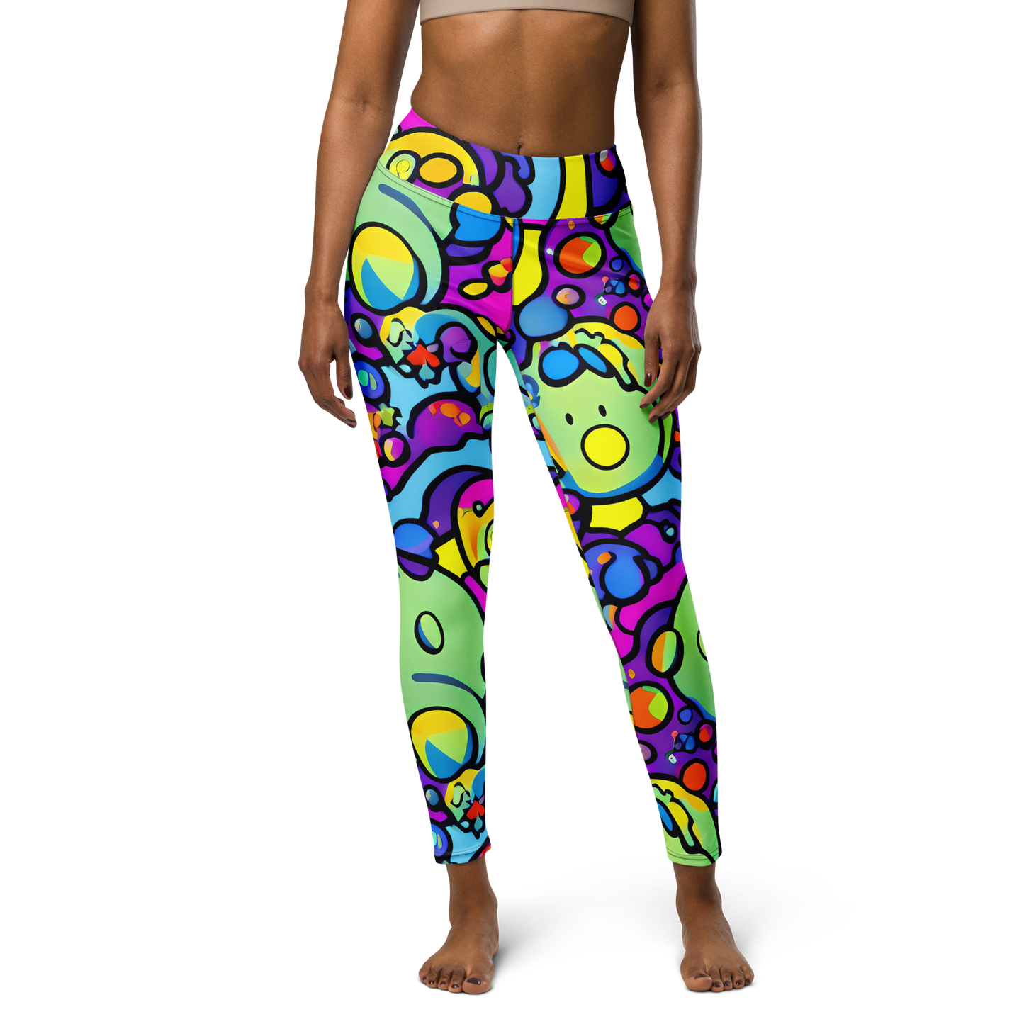 Yoga Leggings - Radiant Lagoon