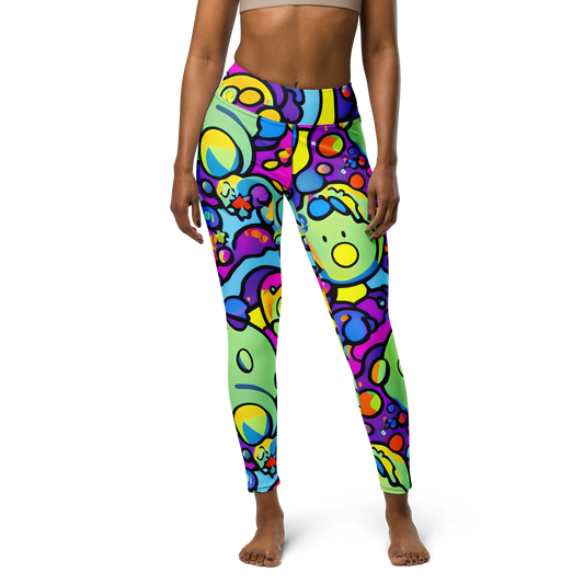 Yoga Leggings - Radiant Lagoon