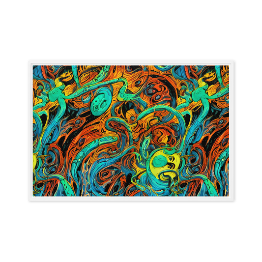 Framed Canvas - Flaming Mirage