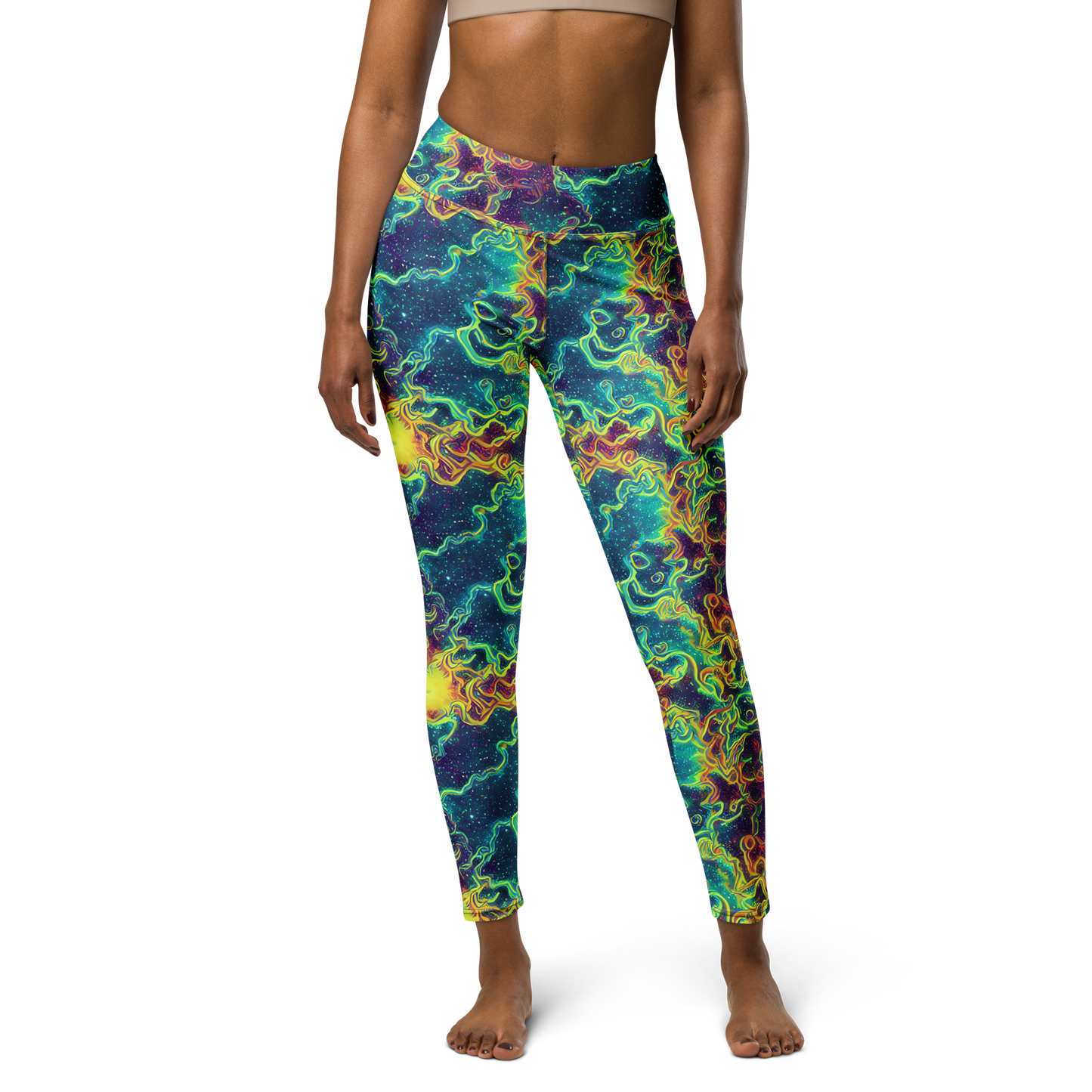 Yoga Leggings - Echoed Pulses