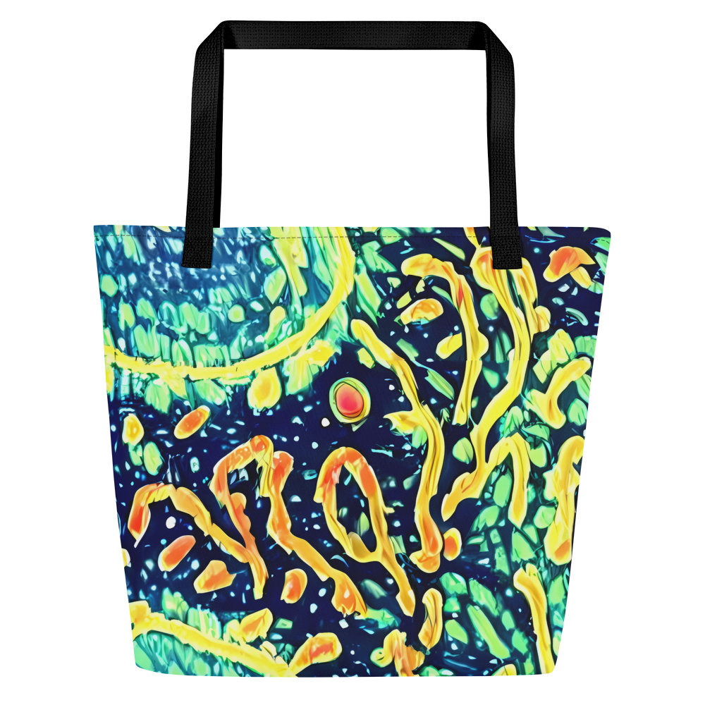 Large Tote Bag w/ Pocket - Vortex Glow