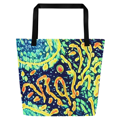 Large Tote Bag w/ Pocket - Vortex Glow