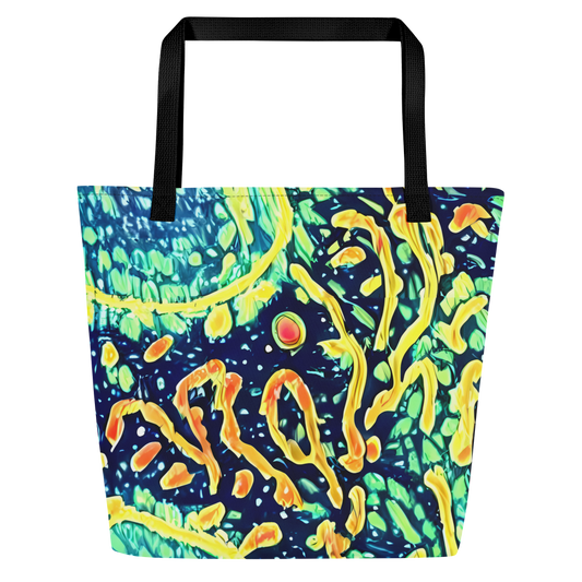 Large Tote Bag w/ Pocket - Vortex Glow