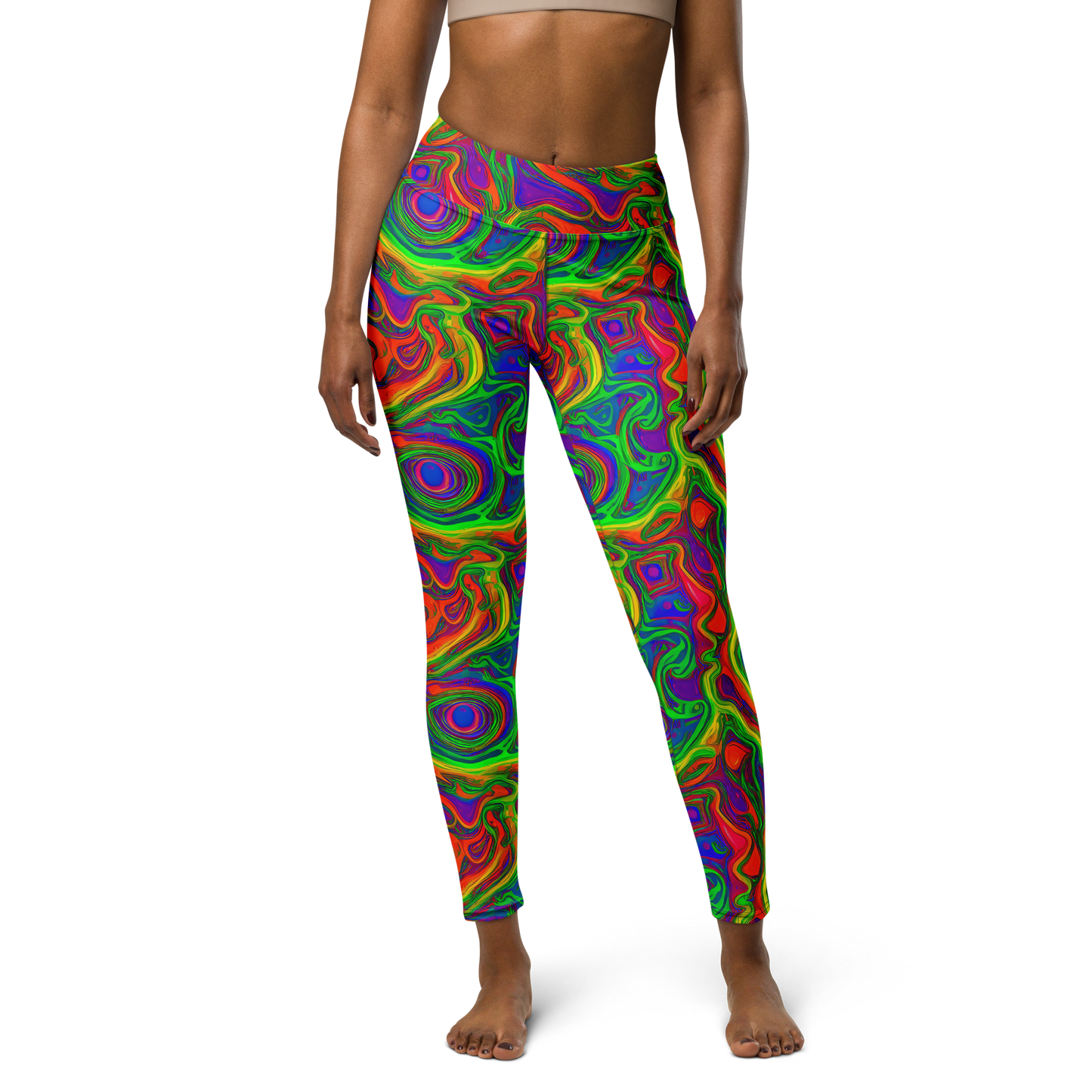 Yoga Leggings - Psychedelic Waves