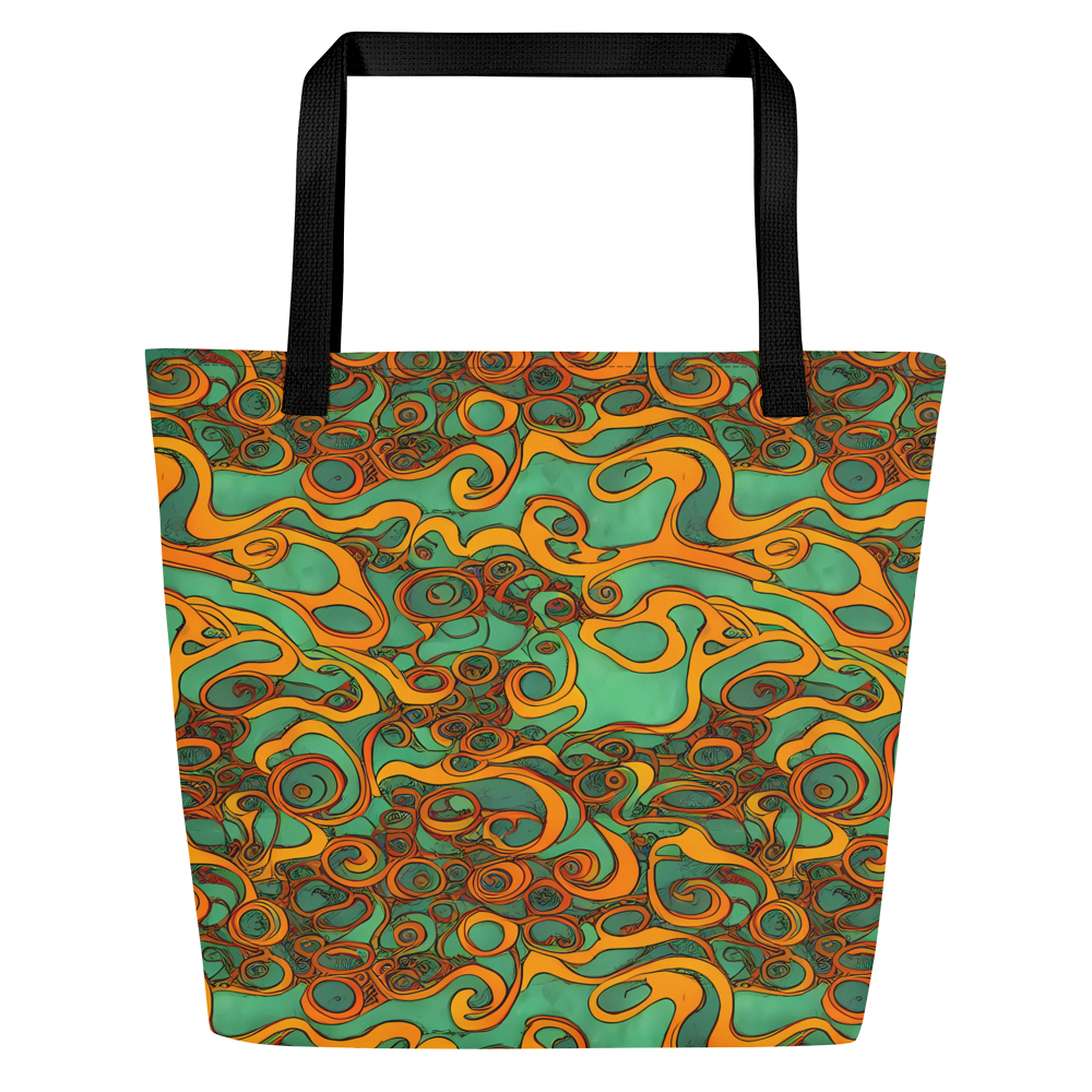 Large Tote Bag w/ Pocket - Nebula Nodes