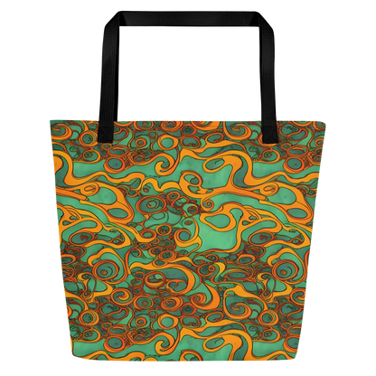 Large Tote Bag w/ Pocket - Nebula Nodes