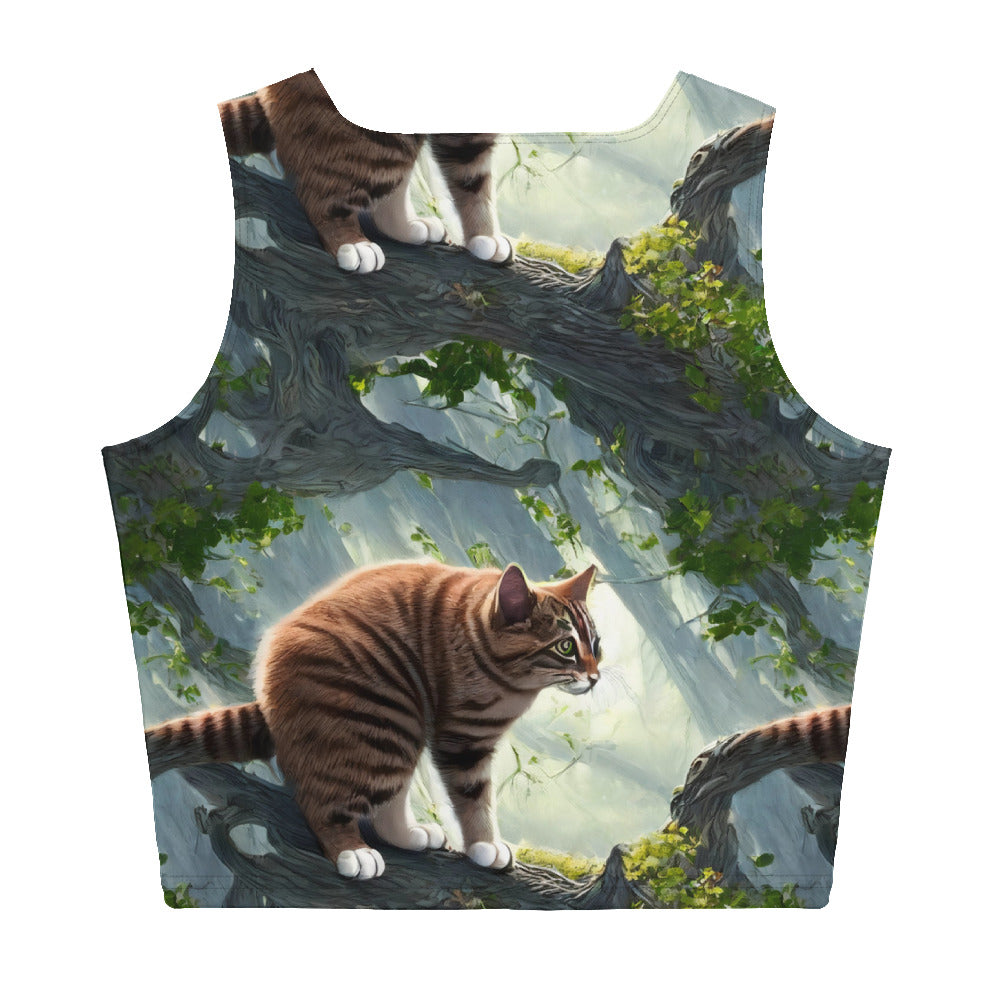 Crop Top - Whiskered Enigma