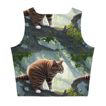 Crop Top - Whiskered Enigma