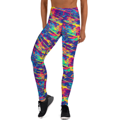 Yoga Leggings - Spectrum Streaks