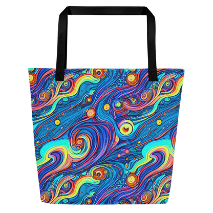 Large Tote Bag w/ Pocket - Echoes of Vortex