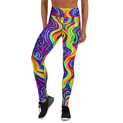 Yoga Leggings - Galactic Flames