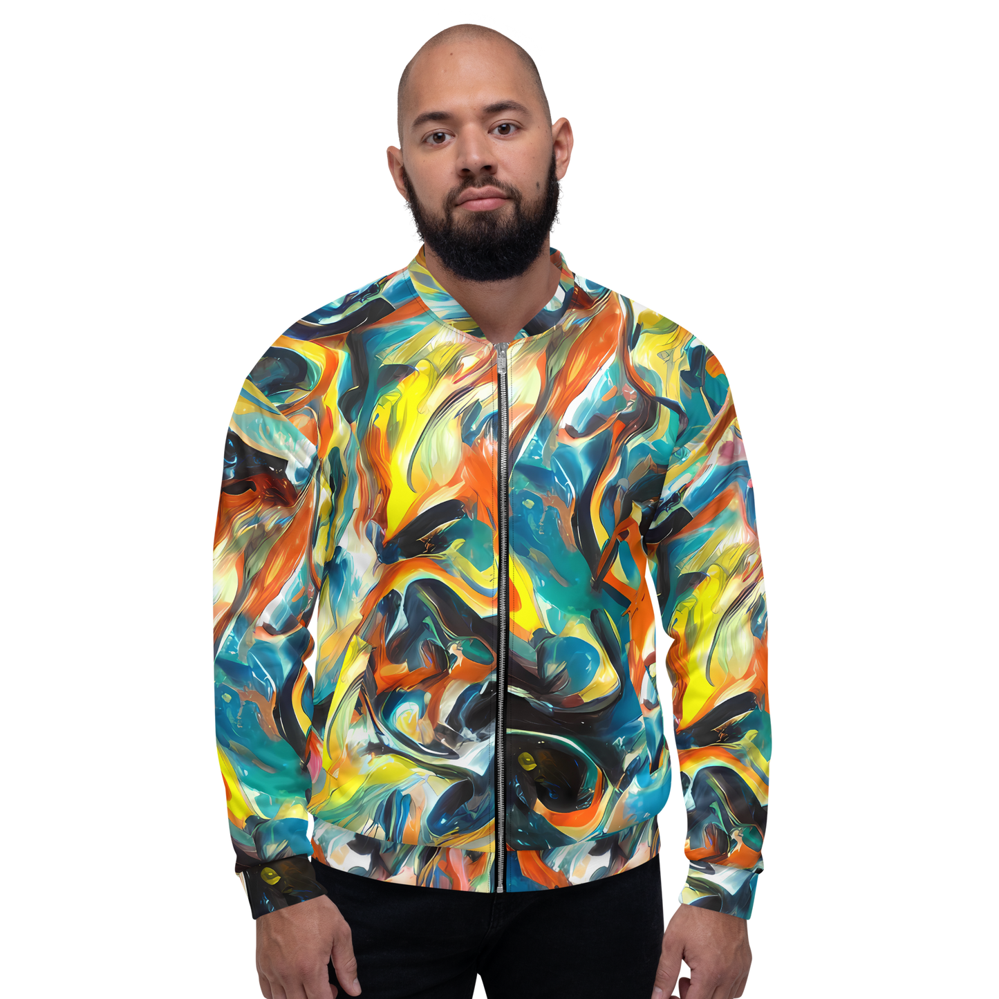 Bomber Jacket - Chromatic Vortex