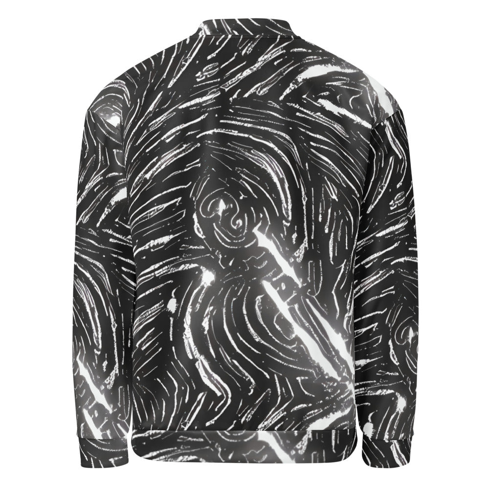 Bomber Jacket - Silver Swirl