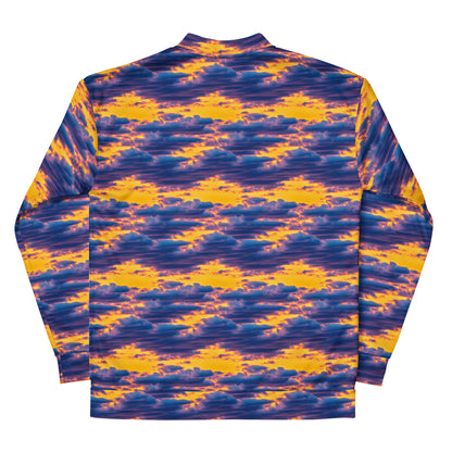 Bomber Jacket - Aubergine Clouds