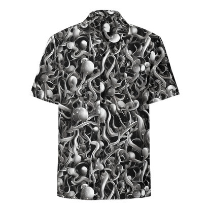 Button Shirt - Fluid Monochrome