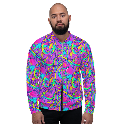 Bomber Jacket - Neon Galaxy Whirl