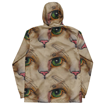 Men's Windbreaker - Emerald Gaze