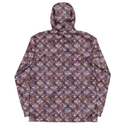 Men's Windbreaker - Stained Glass Whirl