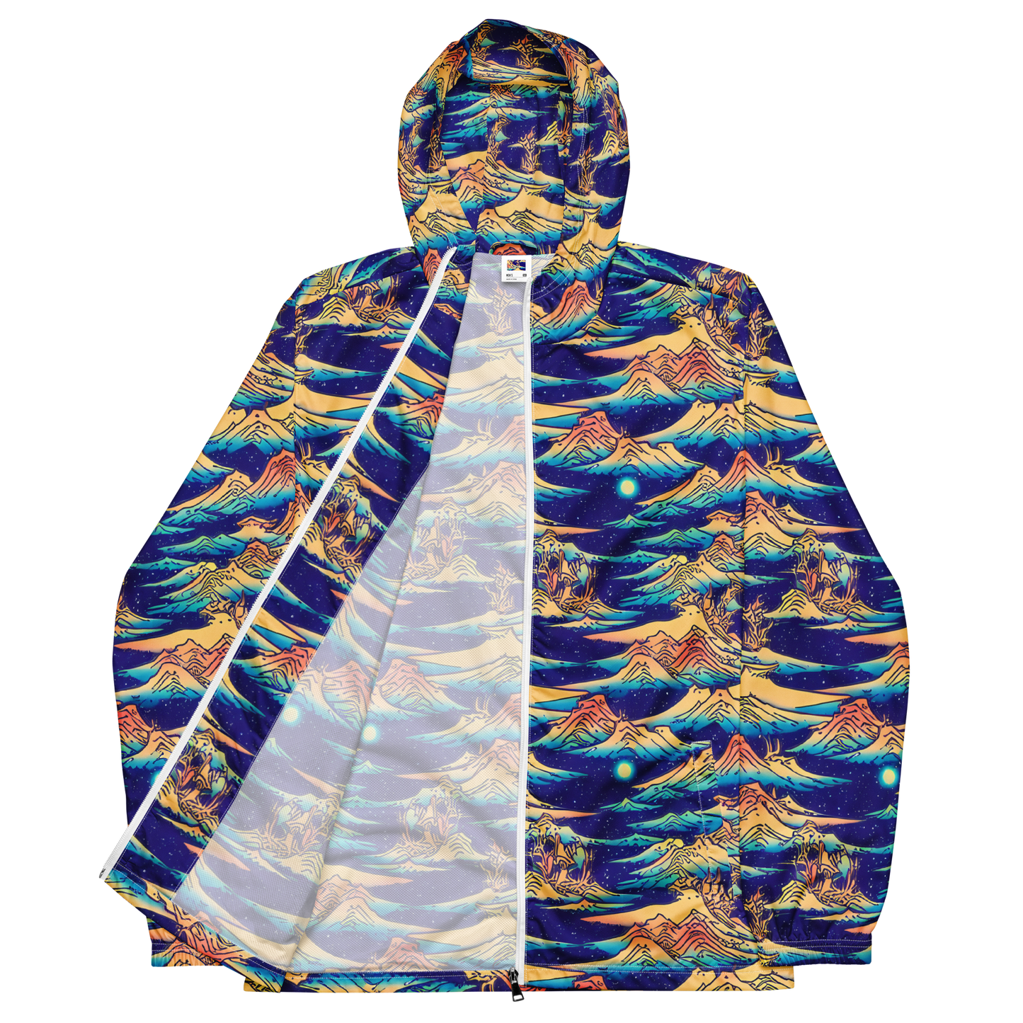 Men's Windbreaker - Mystical Mountain Mirage