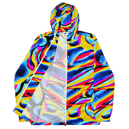 Men's Windbreaker - Electric Dreamscape