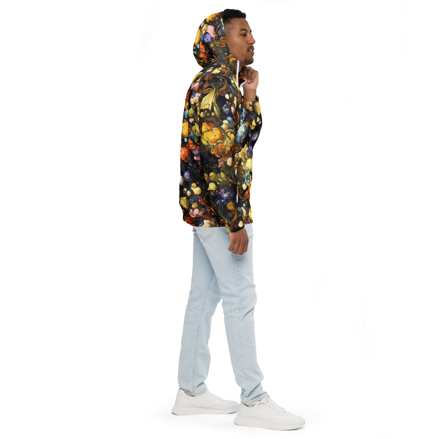 Men's Windbreaker - Baroque Blossom