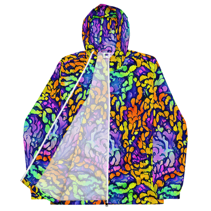 Men's Windbreaker - Surreal Waveforms