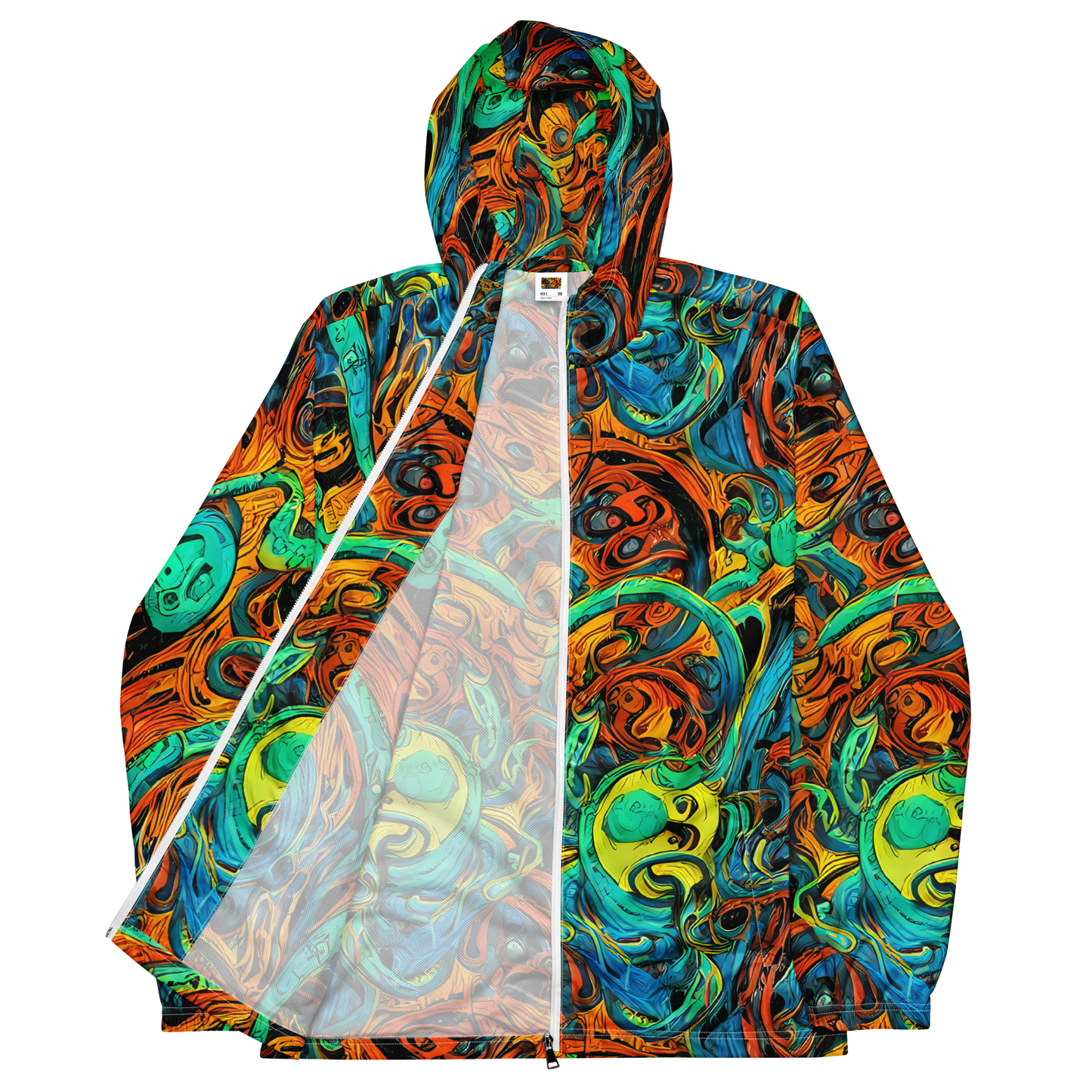 Men's Windbreaker - Flaming Mirage