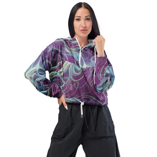 Women's Cropped Windbreaker - Morgan's Whirl