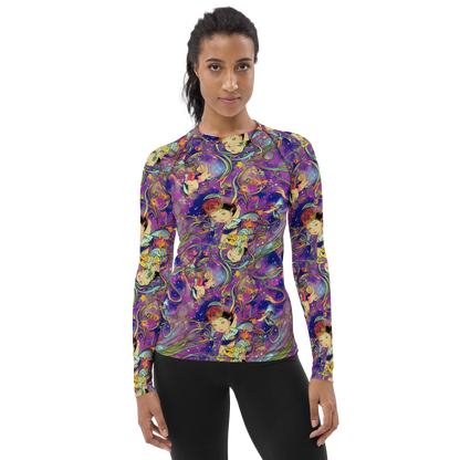 Women's Rash Guard - Spiral of Stardust