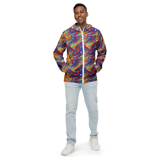 Men's Windbreaker - Galactic Ember