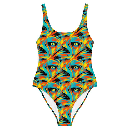 One-Piece Swimsuit - Solar Swoosh