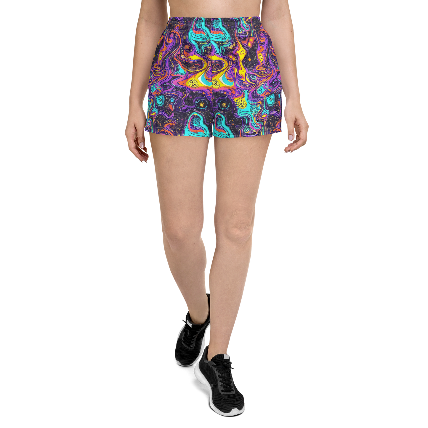 Women’s Athletic Shorts - Hutty Nebula