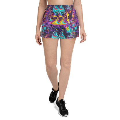 Women’s Athletic Shorts - Hutty Nebula