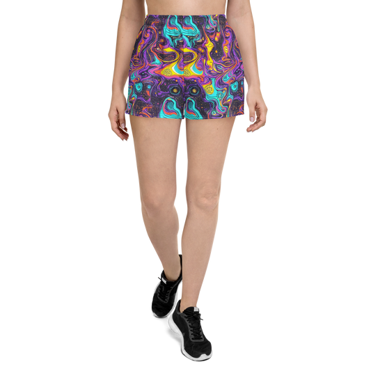 Women’s Athletic Shorts - Hutty Nebula