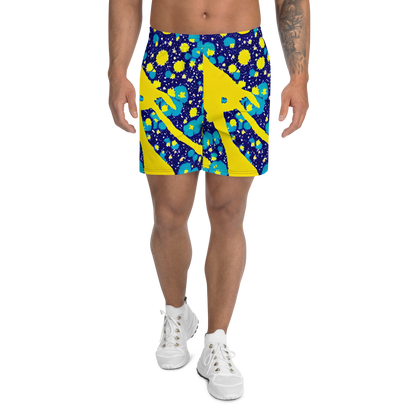 Men's Athletic Shorts - Starburst Splash