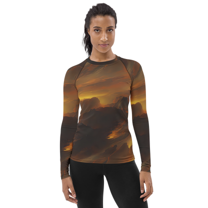Women's Rash Guard - Sunset Shores