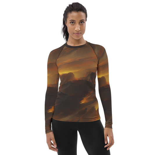 Women's Rash Guard - Sunset Shores