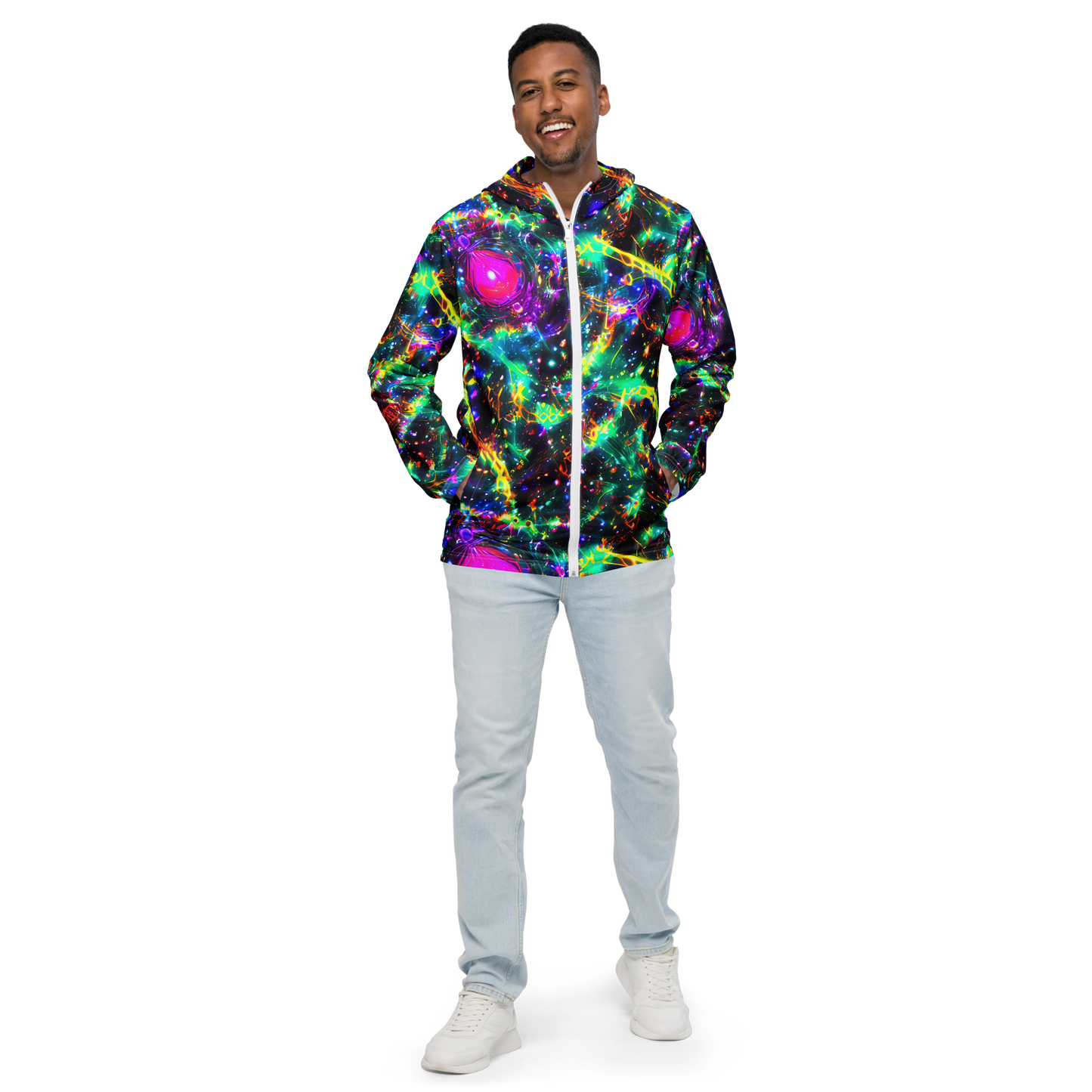 Men's Windbreaker - Blythe Nebula