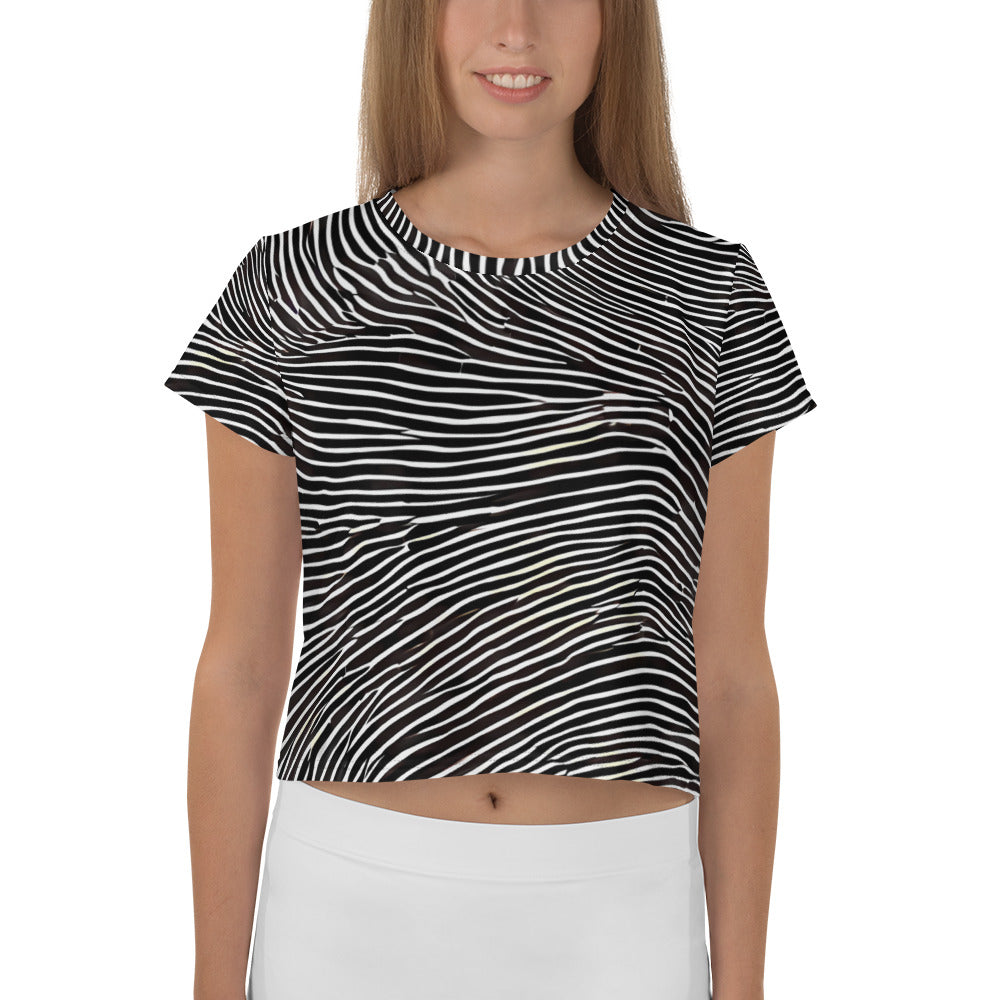 Women's Crop Tee - Silent Currents