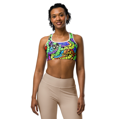 Sports Bra - Frostwork Fantasy