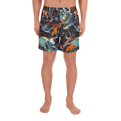 Athletic Long Shorts - Neo-Splash Labyrinth