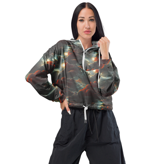 Women's Cropped Windbreaker - Stellar Highlands