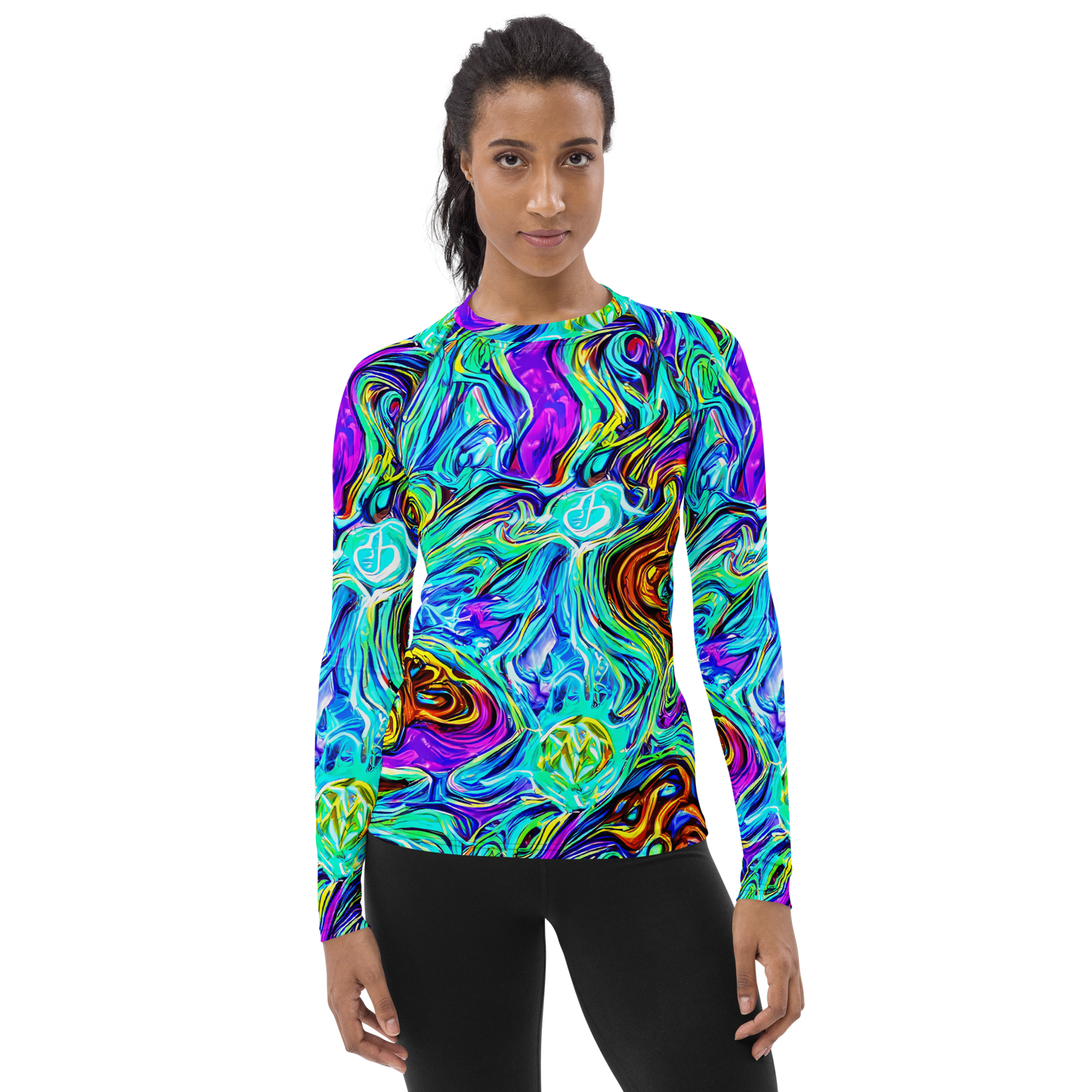 Women's Rash Guard - Mystic Iridescence