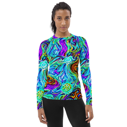 Women's Rash Guard - Mystic Iridescence